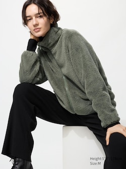 Fluffy Yarn Fleece Full-Zip Jacket