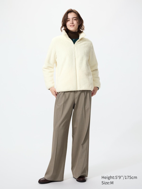 Fluffy Yarn Fleece Full-Zip Jacket