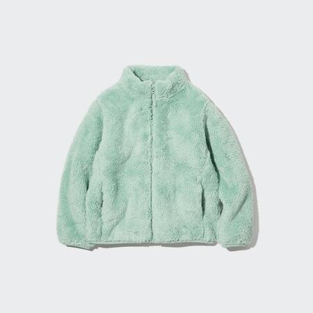 Kids Fluffy Fleece Zipped Jacket