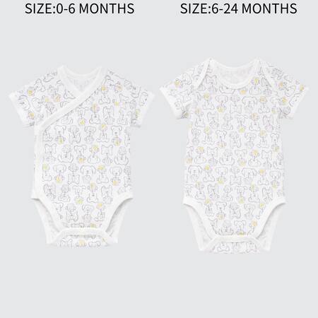 Newborn 100% Cotton Joy Of Print Short Sleeved Bodysuit