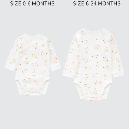 BABIES NEWBORN Joy Of Print Long Sleeve Bodysuit