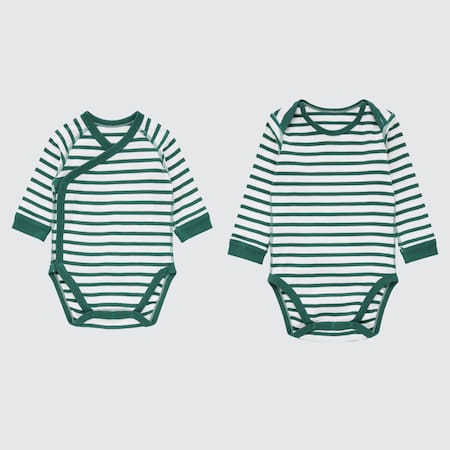 Newborn Striped Long Sleeved Bodysuit