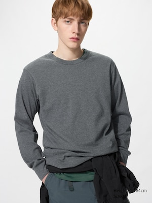 Soft Brushed Crew Neck T-Shirt (Long Sleeve)