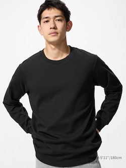 Soft Brushed Crew Neck T-Shirt (Long Sleeve)