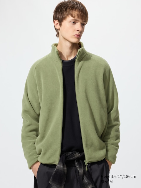 Uniqlo - Veste En Polaire Zippée - Vert - Xs