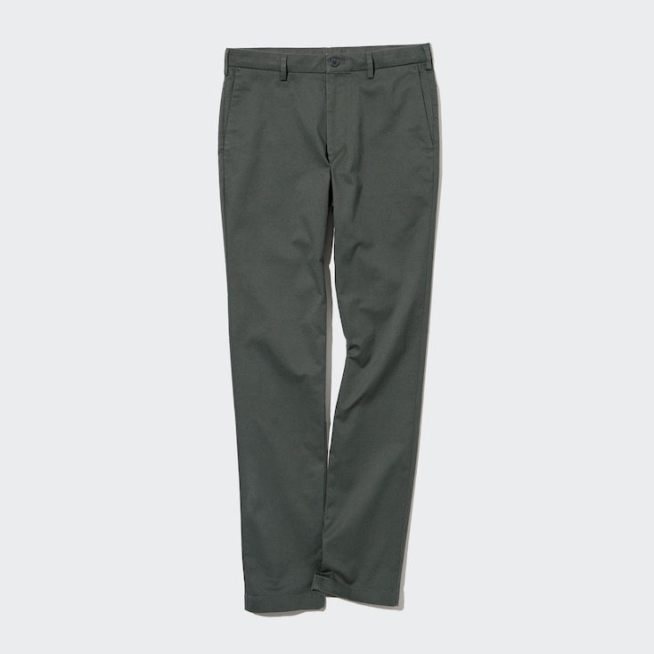 Uniqlo Algodón Pantalon Chino Slim Fit - Oliva - 31inch