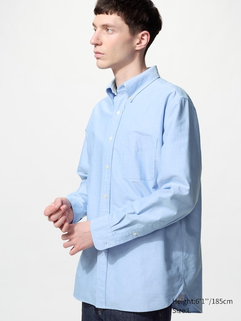 Uniqlo - Chemise Oxford - Bleu - S
