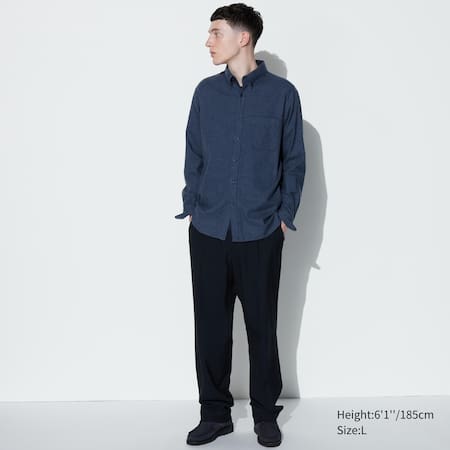 Flannel Regular Fit Shirt (Button-Down Collar) | UNIQLO UK