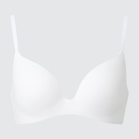 UNIQLO Women Bandeau Bra ($15) ❤ liked on Polyvore featuring intimates, bras,  strapless bra, uniqlo, bandeau bra, cup br…