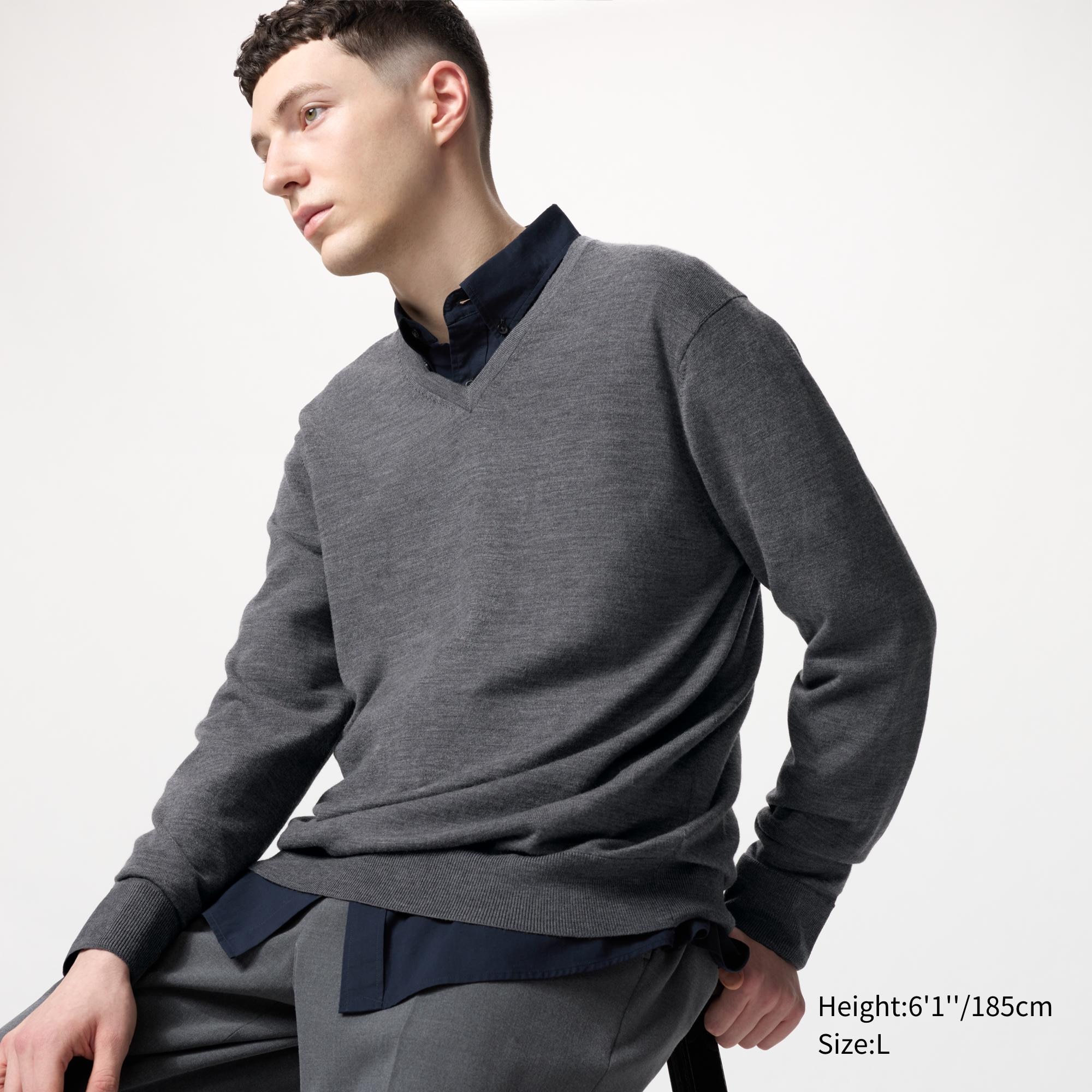 Merino V Neck Jumper | UNIQLO EU