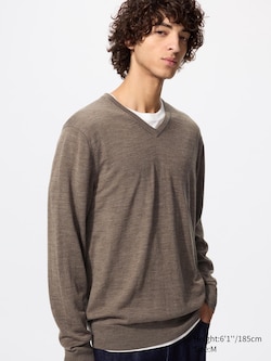 100% Merino V Neck Jumper