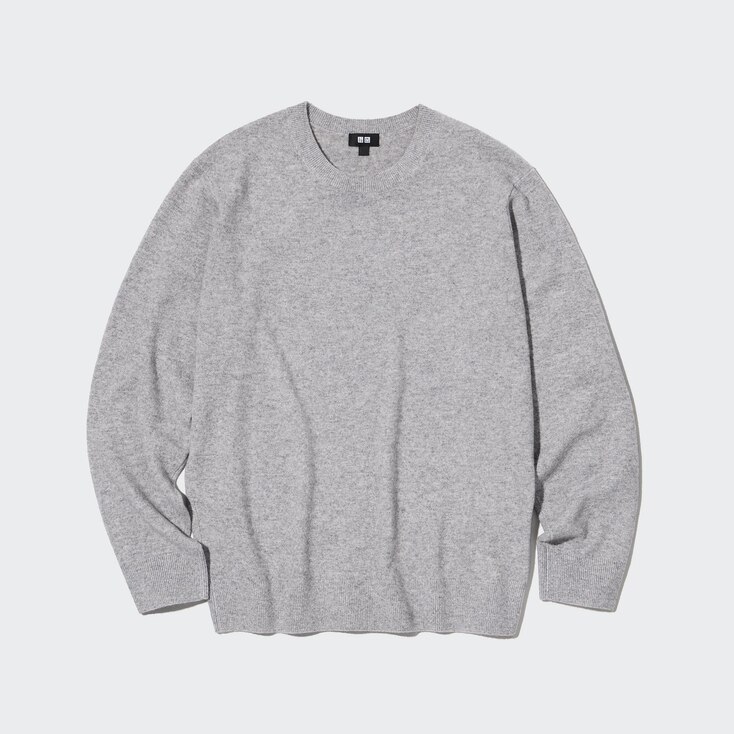 Uniqlo Jersey 100% Cashmere Cuello Redondo - Gris - XS