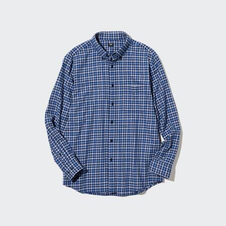 Flannel Regular Fit Checked Shirt (Button-Down Collar)