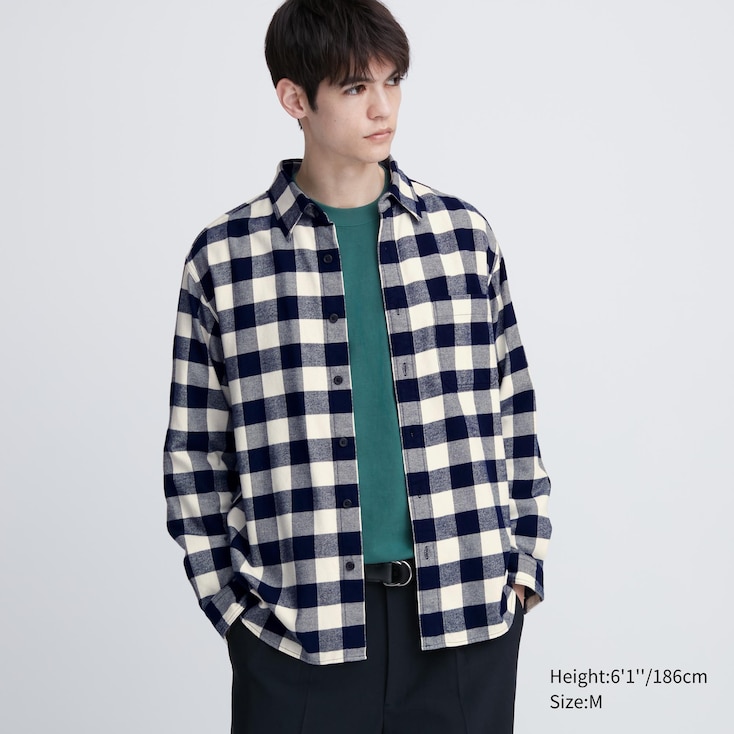 UNIQLO Flannel Regular Fit Checked Shirt (Regular Collar) | StyleHint