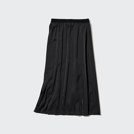 Women Asymmetric Pleated Skirt