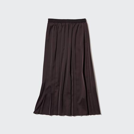 Women Asymmetry Pleated Skirt