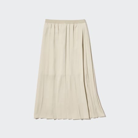 Women Asymmetric Pleated Skirt