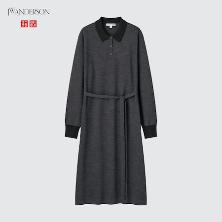 JW Anderson Merino Blend Knitted Polo Dress