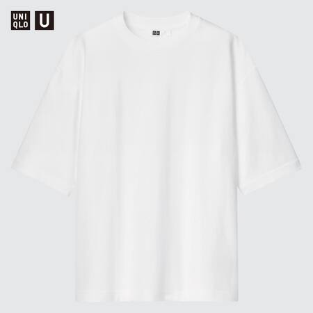 T-Shirt Uniqlo U AIRism Cotone Oversized Girocollo