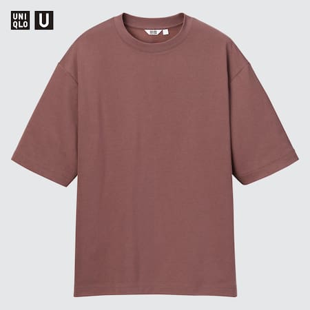 Uniqlo U Oversized AIRism Baumwoll T-Shirt mit Halbarm