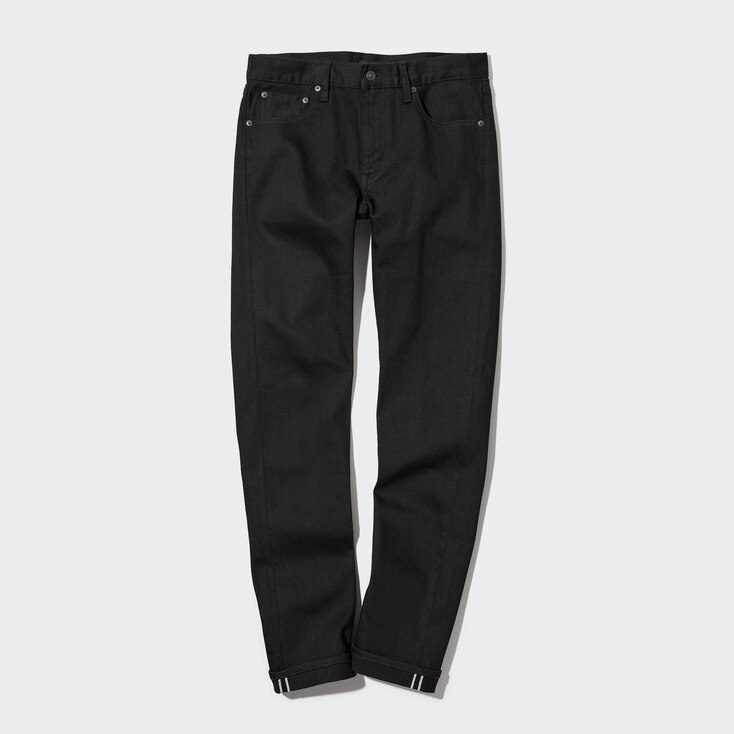 Uniqlo Algodón Vaquero Selvedge Slim Fit - Negro - 29inch
