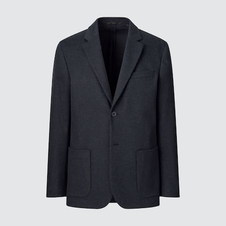 Men Wool-like Comfort Blazer Jacket