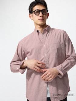 Broadcloth Regular Fit Shirt (Button-Down Collar, Check)