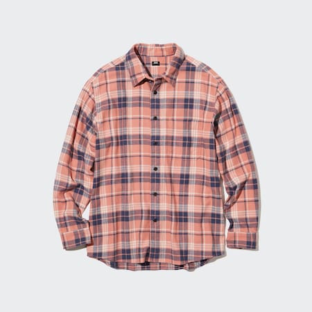 Flannel Regular Fit Checked Shirt (Regular Collar)