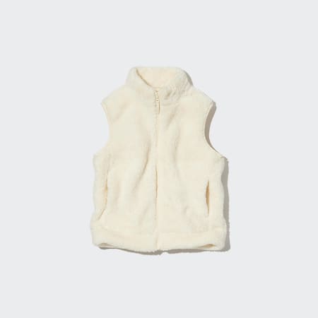 Kids Fluffy Yarn Fleece Vest