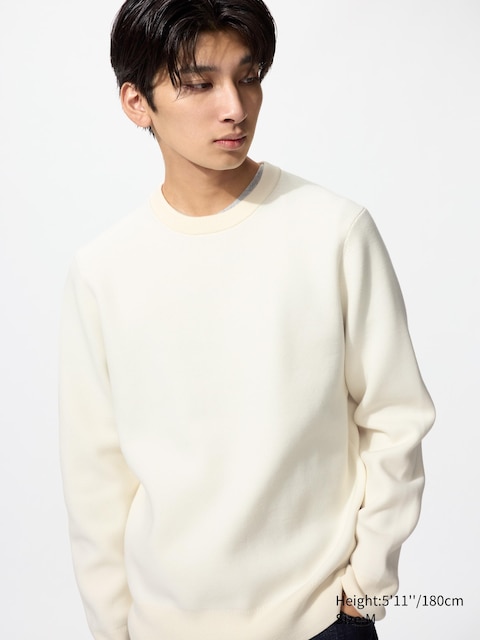 Uniqlo - Pull Côtelé En Maille Milano (Lavable En Machine) - Blanc Cassé - S