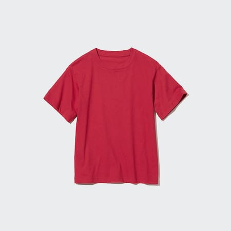 Camiseta Algodón Color Cuello Redondo Niños