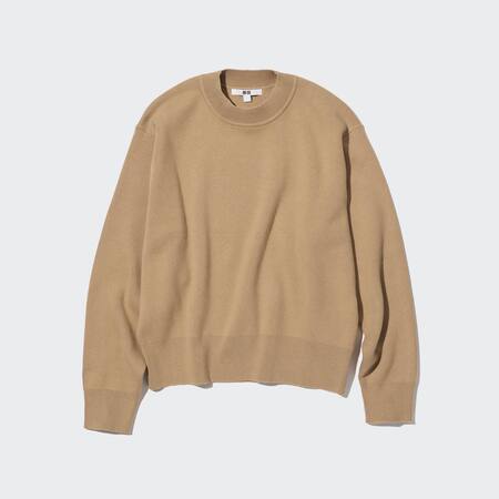 Smooth Cotton Crew Neck Jumper | UNIQLO UK