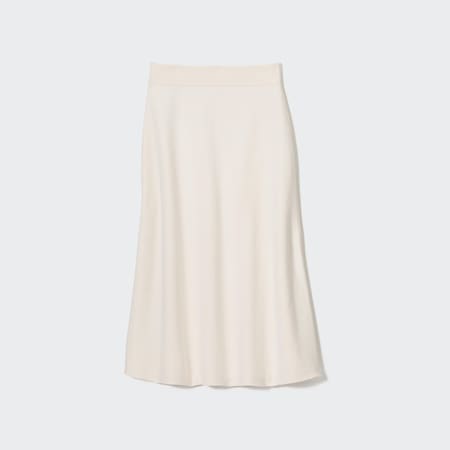 Smooth Cotton Blend Knit Skirt