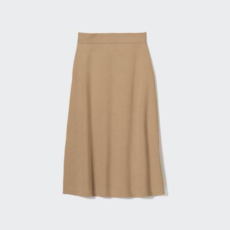 Smooth Cotton Blend Knit Skirt
