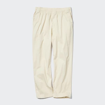 Cotton Linen Blend Work Trousers