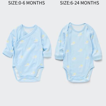 Newborn Sky Print Long Sleeved Bodysuit
