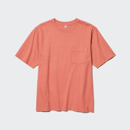 Oversized Pocket Crew Neck Half Sleeved T-Shirt
