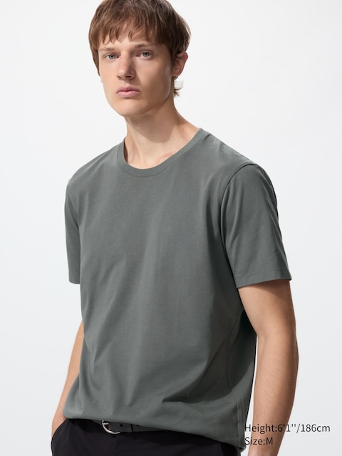 Uniqlo - T-Shirt 100% Coton Supima® - Gris - M