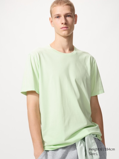 Uniqlo - T-Shirt 100% Coton Supima® - Vert - Xs
