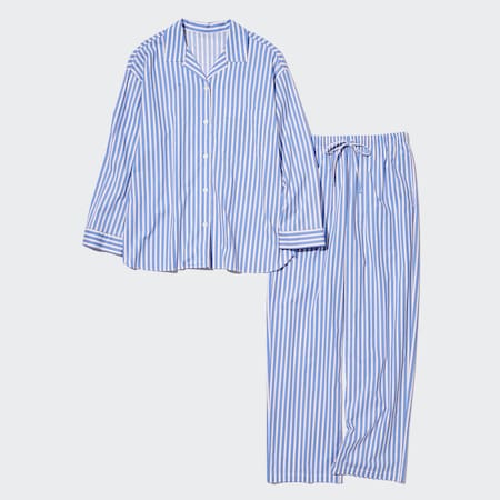 Gestreifter Soft Stretch Pyjama