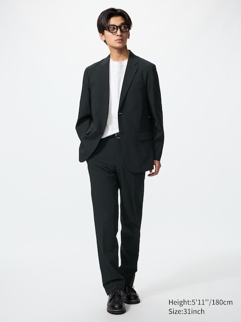 Uniqlo - Pantalon Airsense (Effet Laine) - Noir - 32Inch