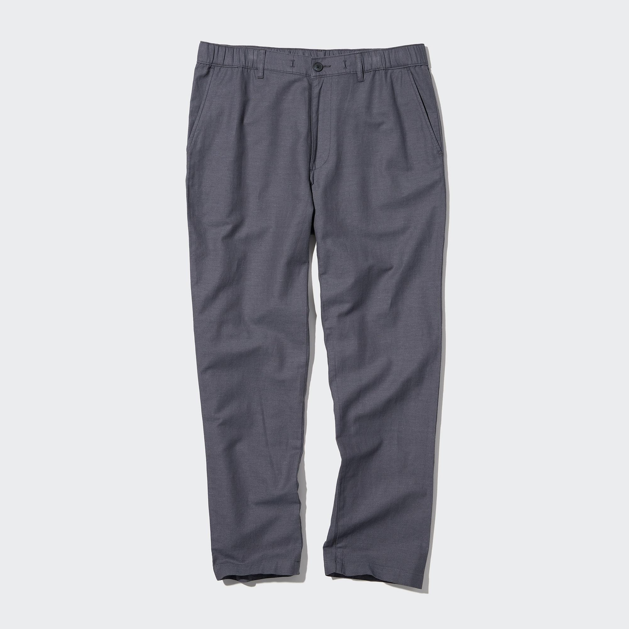 Linen Blend Relaxed Fit Trousers | UNIQLO