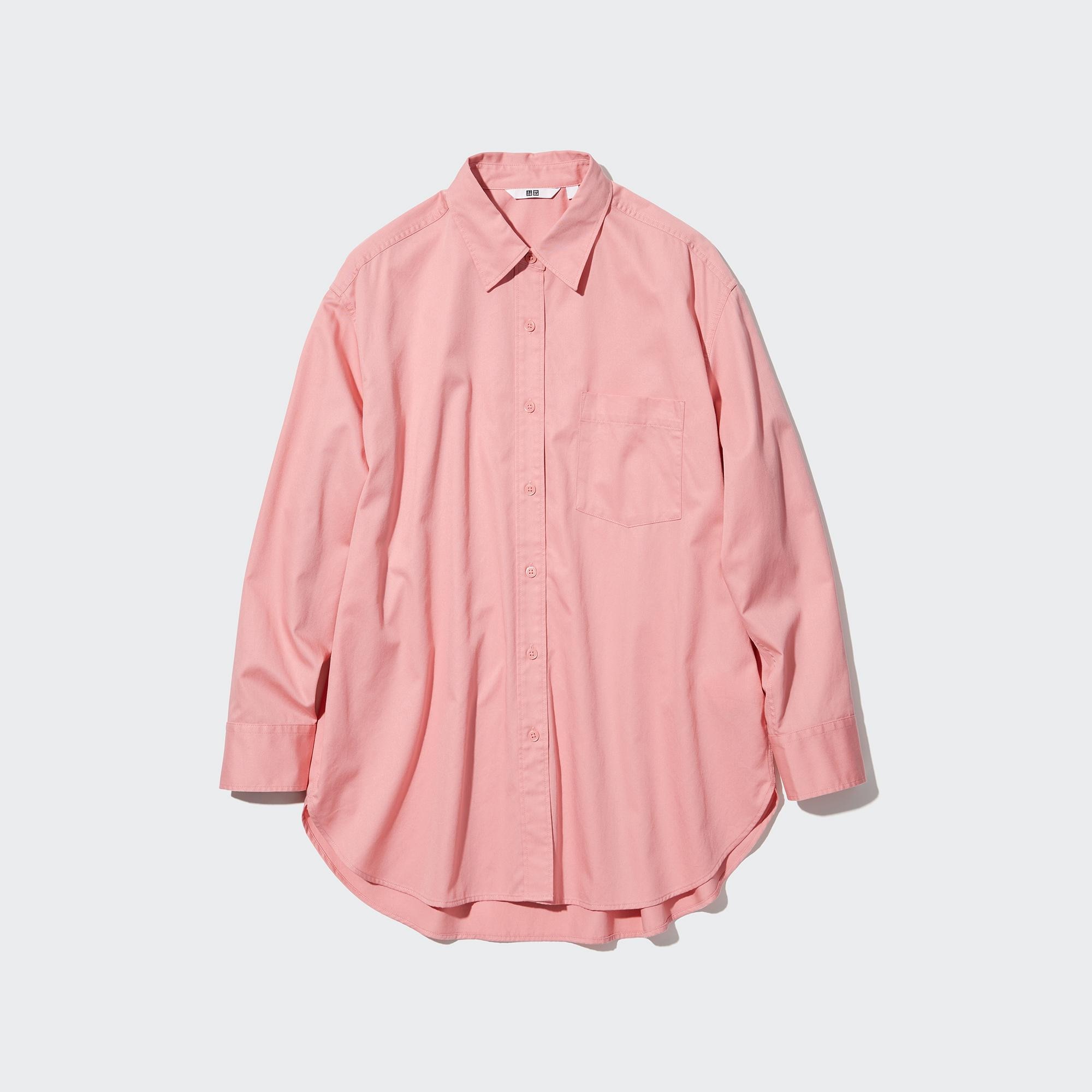Cotton Twill Oversized Long Sleeved Shirt UNIQLO