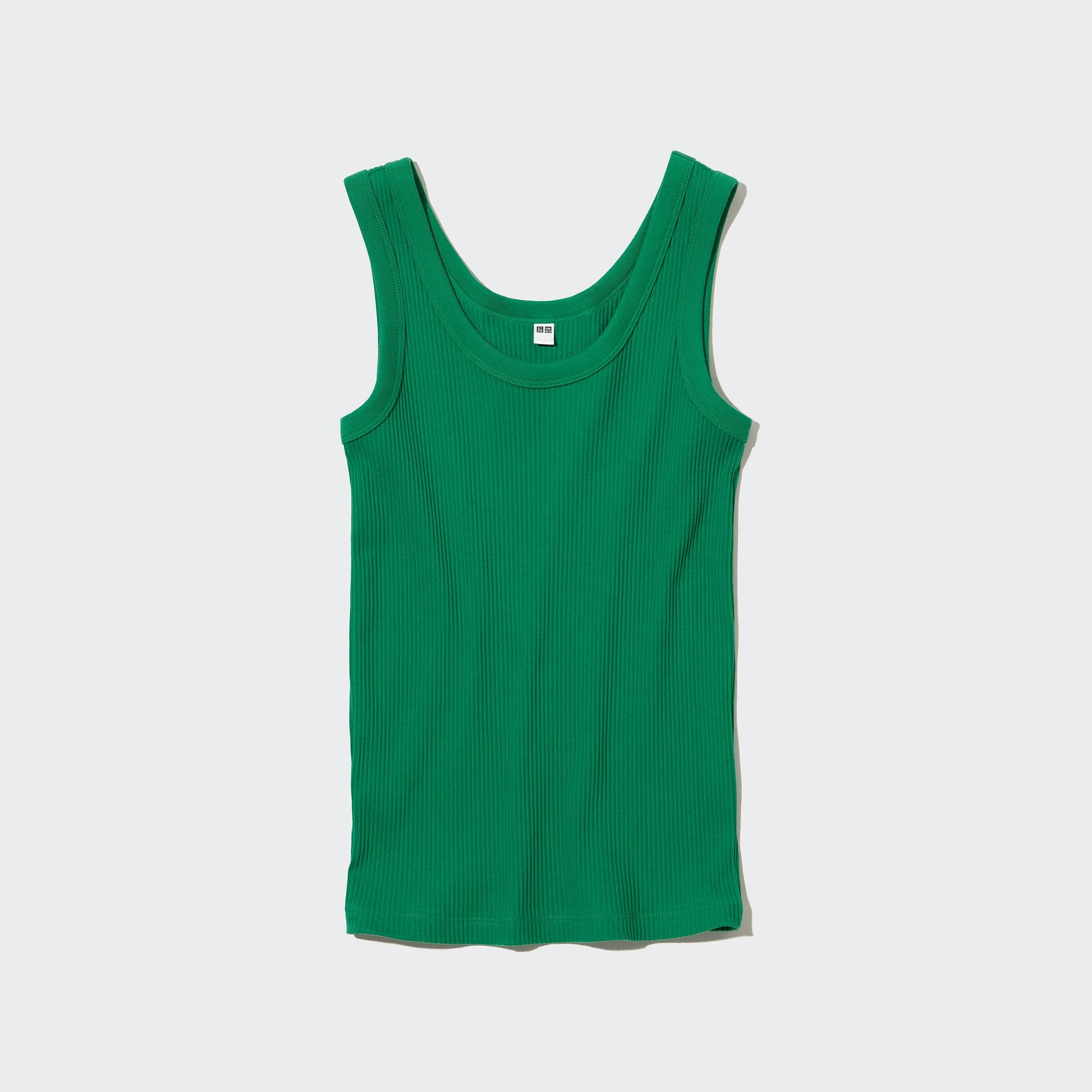 Ribbed Henley Cropped Tank Top  UNIQLO US