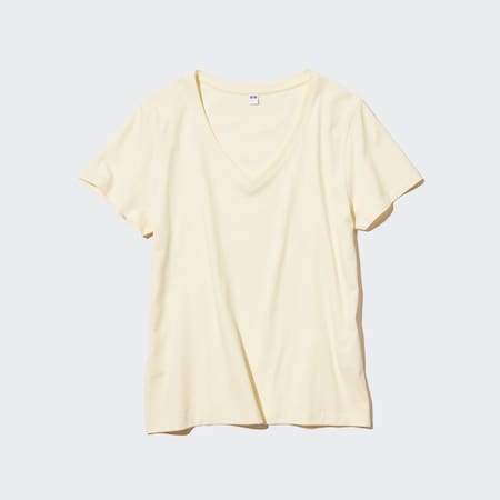 100 % Supima Baumwolle T-Shirt mit V-Ausschnitt