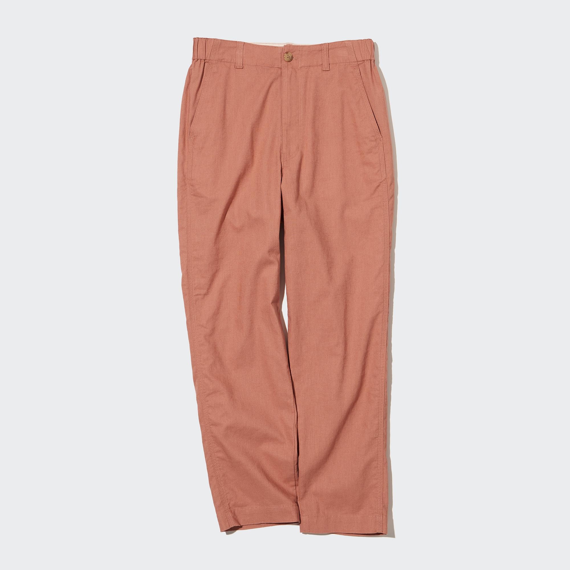 Linen-blend tapered trousers - Beige - Ladies | H&M MY