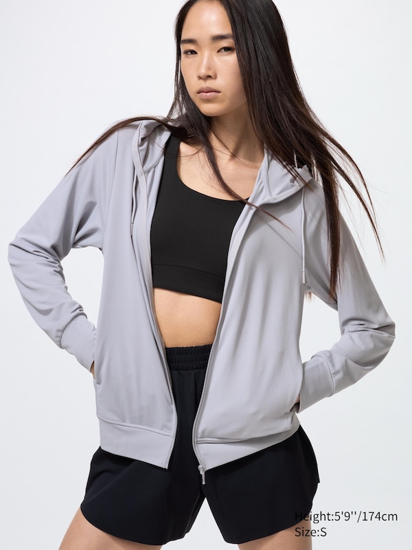 AIRism Mesh UV Protection Full-Zip Hoodie