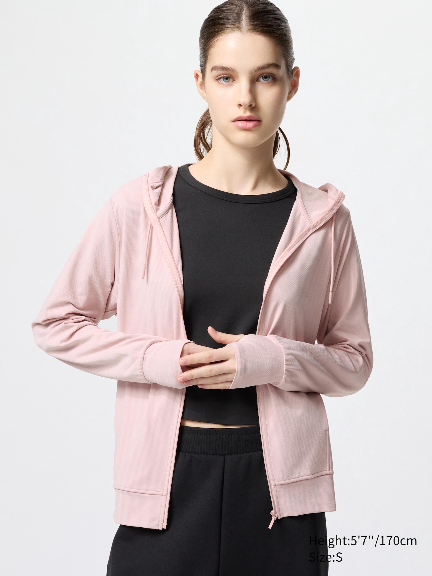 Women's AIRism Mesh UV Protection Full-Zip Hoodie | UNIQLO NL