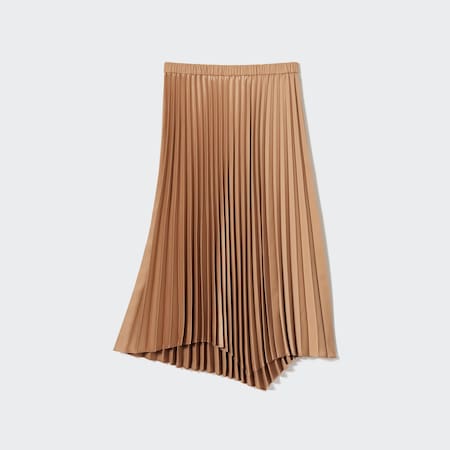 Asymmetry Pleated Skirt