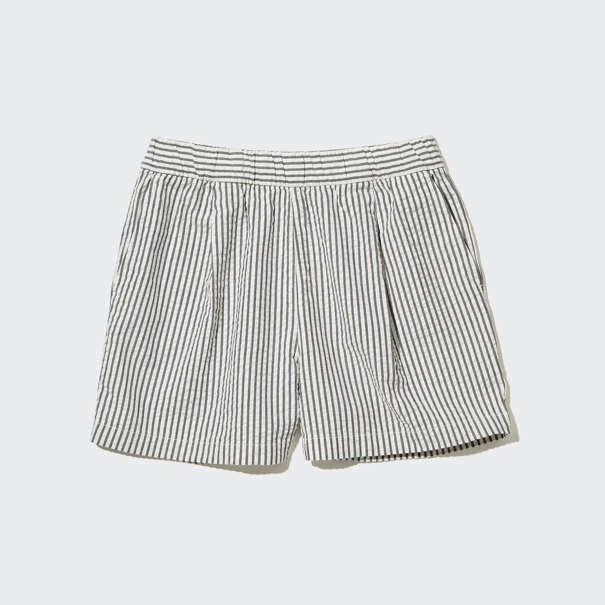 Seersucker Striped Easy Shorts | UNIQLO